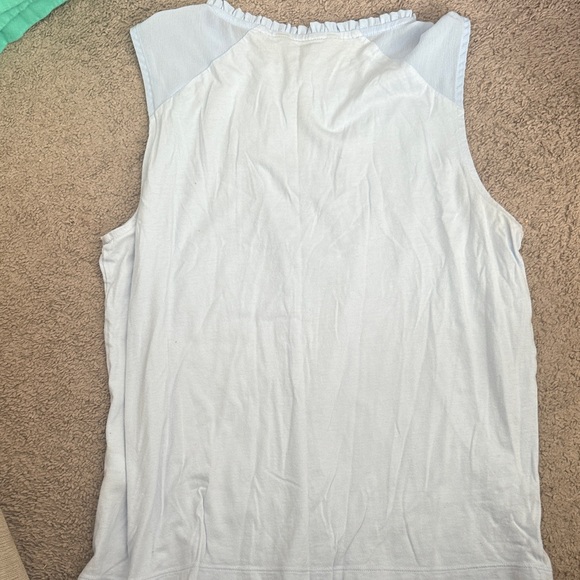 Banana Republic Light Blue Sleeveless Blouse - Picture 4 of 4